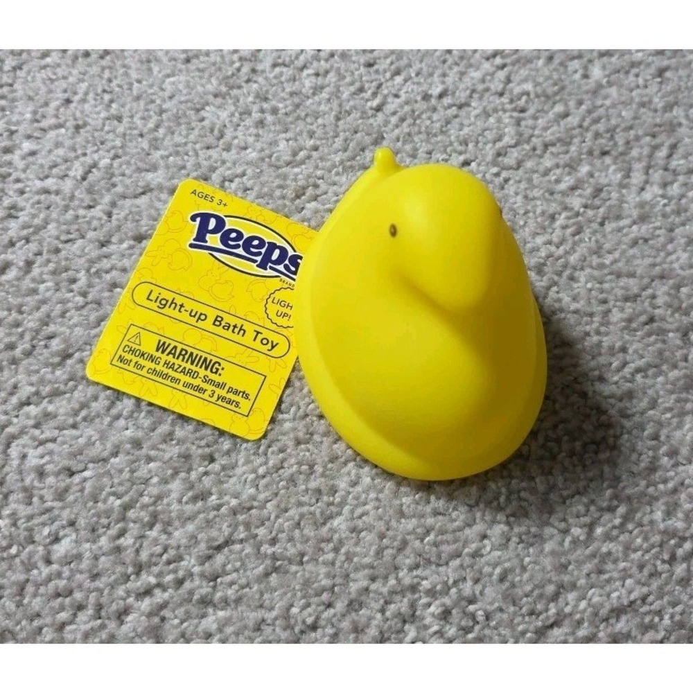 Peeps Yellow Chick Light Up Bath Toy w/ Tag Cool Things Easter